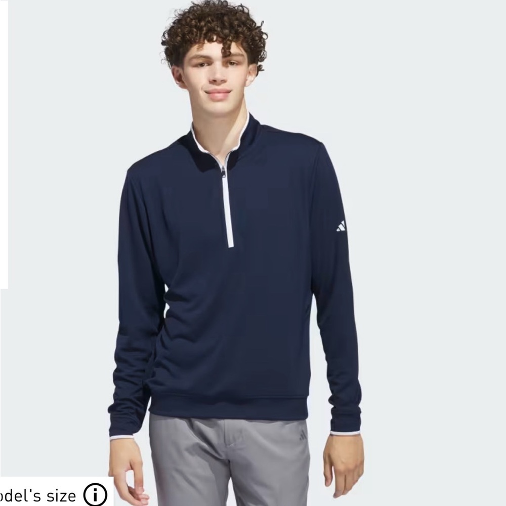 Adidas Dark Blue Half-Zip Top